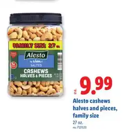 Lidl Alesto cashews halves and pieces, family size offer