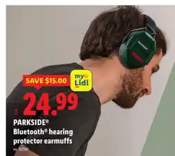 Lidl PARKSIDE Bluetooth hearing protector earmuffs offer
