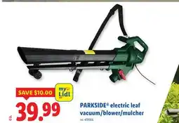 Lidl PARKSIDE electric leaf vacuum/blower/mulcher offer