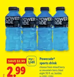 Lidl Powerade sports drink offer
