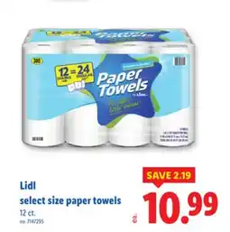 Lidl Lidl select size paper towels offer