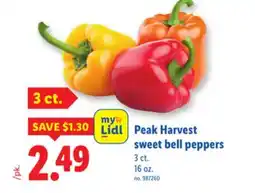Lidl Peak Harvest sweet bell peppers offer