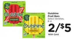 Ralphs Outshine Fruit Bars offer