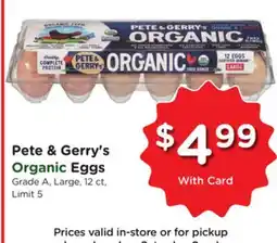 Ralphs Pete & Gerry's Eggs offer