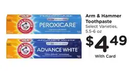 Ralphs Arm & Hammer Toothpaste offer