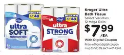Ralphs Kroger Ultra Bath Tissue offer