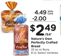 Ralphs Nature's Own Perfectly Crafted Bread offer