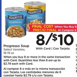 Ralphs Progresso Soup offer