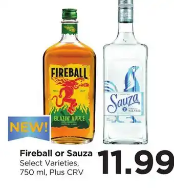 Food 4 Less Fireball or Sauza offer