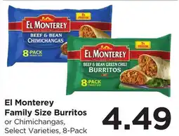 Food 4 Less El Monterey Family Size Burritos offer
