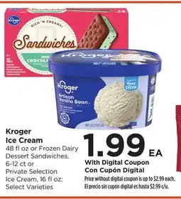 Food 4 Less Kroger Ice Cream offer