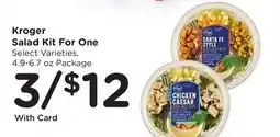 Ralphs Kroger Salad Kit For One offer