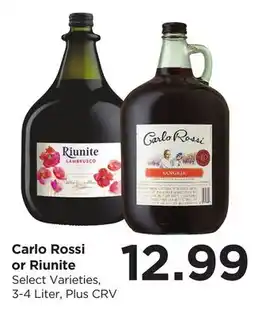Food 4 Less Carlo Rossi or Riunite offer