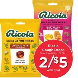Ralphs Ricola Cough Drops offer
