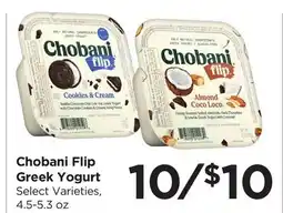 Food 4 Less Chobani Flip Greek Yogurt offer