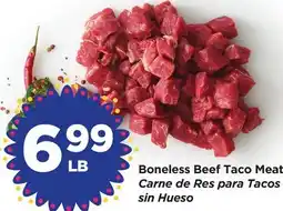 Food 4 Less Boneless Beef Taco Meat offer
