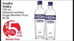 Albertsons Svedka Vodka offer