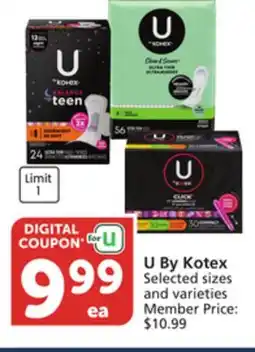 Albertsons U By Kotex offer