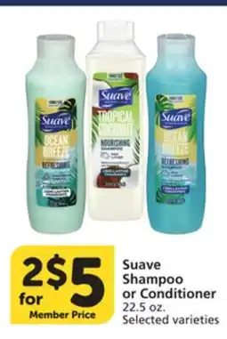 Albertsons Suave Shampoo or Conditioner offer