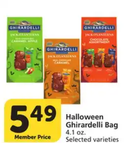 Albertsons Halloween Ghirardelli Bag offer