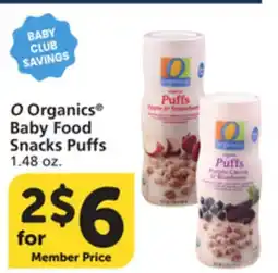 Albertsons O Organics Baby Food Snacks Puffs offer