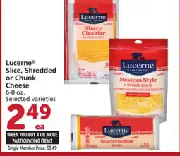 Albertsons Lucerne Slice, Shredded or Chunk Cheese offer