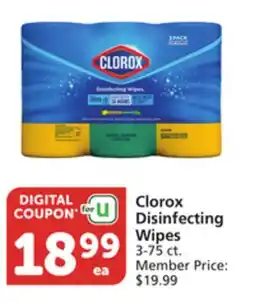 Albertsons Clorox Disinfecting Wipes offer