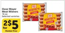 Albertsons Oscar Mayer Meat Wieners offer