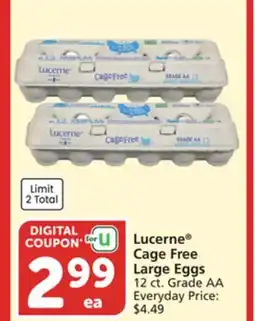 Albertsons Lucerne Cage Free Large Eggs offer