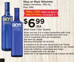 Ralphs Skyy or Skyy Infusions offer
