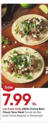 Stater Bros USDA Choice Beef Chuck Taco Meat offer