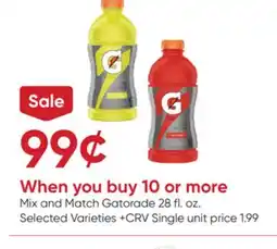 Stater Bros Gatorade offer