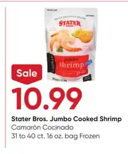 Stater Bros Stater Bros. Jumbo Cooked Shrimp offer