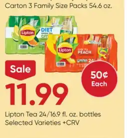 Stater Bros Lipton Tea offer