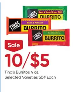 Stater Bros Tina's Burritos offer