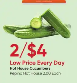 Stater Bros Hot House Cucumbers offer