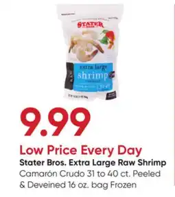 Stater Bros Stater Bros. Extra Large Raw Shrimp offer