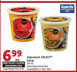 Vons Signature SELECT Soup offer