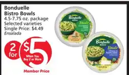 Vons Bonduelle Bistro Bowls offer