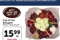 Vons Cup of Joe Bouquet offer