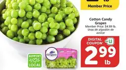 Vons Cotton Candy Grapes offer