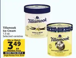 Vons Tillamook Ice Cream offer