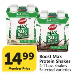 Vons Boost Max Protein Shakes offer