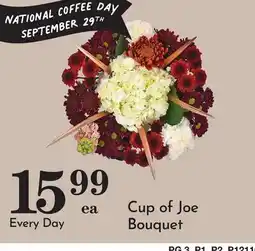 Pavilions Cup of Joe Bouquet offer