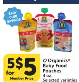 Vons O Organics Baby Food Pouches offer
