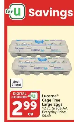 Vons Lucerne Cage Free Large Eggs offer