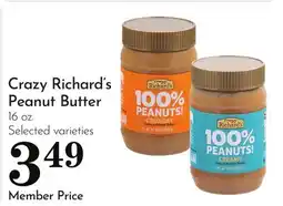 Pavilions Crazy Richard's Peanut Butter offer