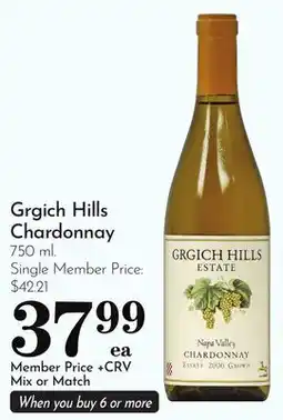 Pavilions Grgich Hills Chardonnay offer