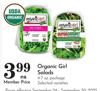Pavilions Organic Girl Salads offer