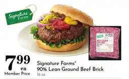 Pavilions Signature Farms 90% Lean Ground Beef Brick offer